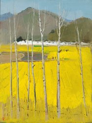 Wu Guanzhong Golden Field, 1977