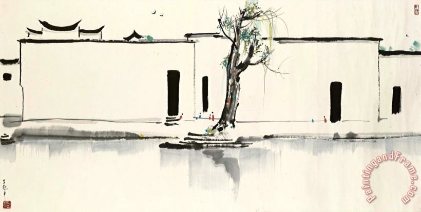 Wu Guanzhong Spring Calling Art Painting