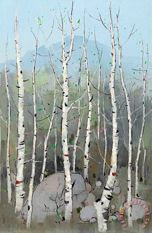 Wu Guanzhong Spring to The North Art Painting