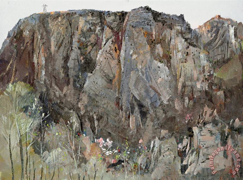 Wu Guanzhong Under The Great Wall, 1974 Art Painting