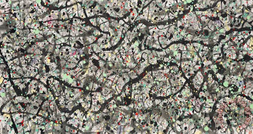 Wild Vines with Flowers Like Pearls painting - Wu Guanzhong Wild Vines with Flowers Like Pearls Art Print