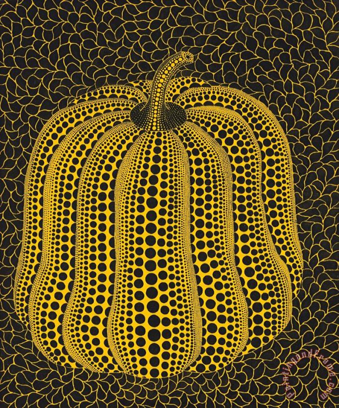 Pumpkin, 1998 painting - Yayoi Kusama Pumpkin, 1998 Art Print