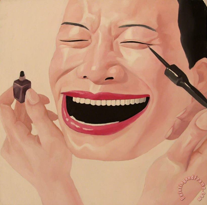 Untitled 2, 1997 painting - Yue Minjun Untitled 2, 1997 Art Print