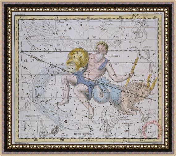 A Jamieson Aquarius and Capricorn Framed Print