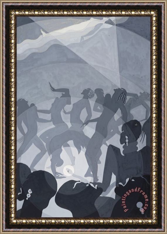 Aaron Douglas Congo Framed Painting