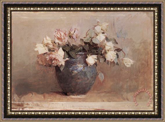 Abbott Handerson Thayer Roses Framed Painting