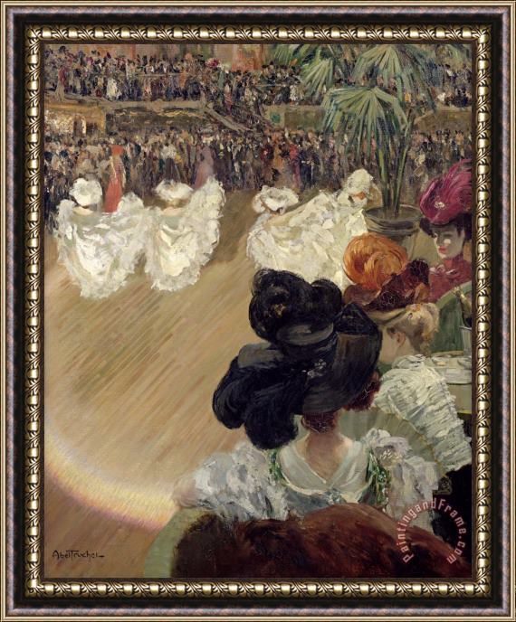 Abel-Truchet Quadrille at the Bal Tabarin Framed Painting