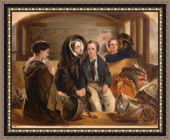 Abraham Solomon Second Class 2 Framed Painting