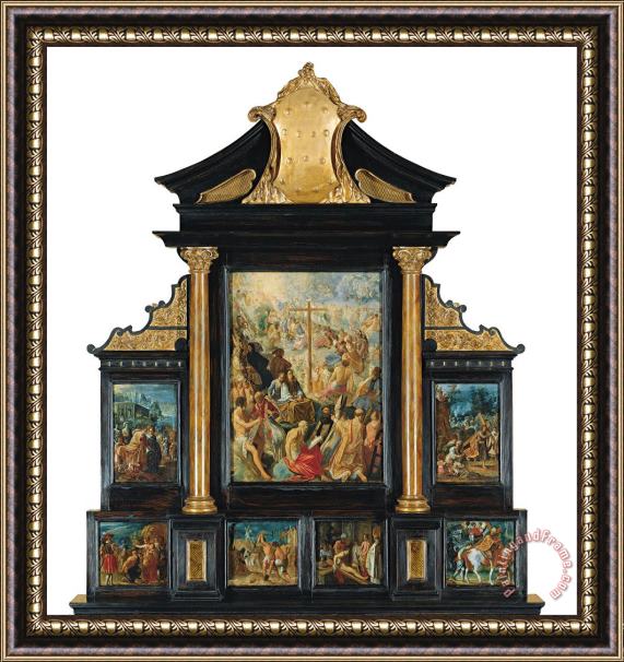 Adam Elsheimer The Altarpiece of The Exaltation of The True Cross Framed Print