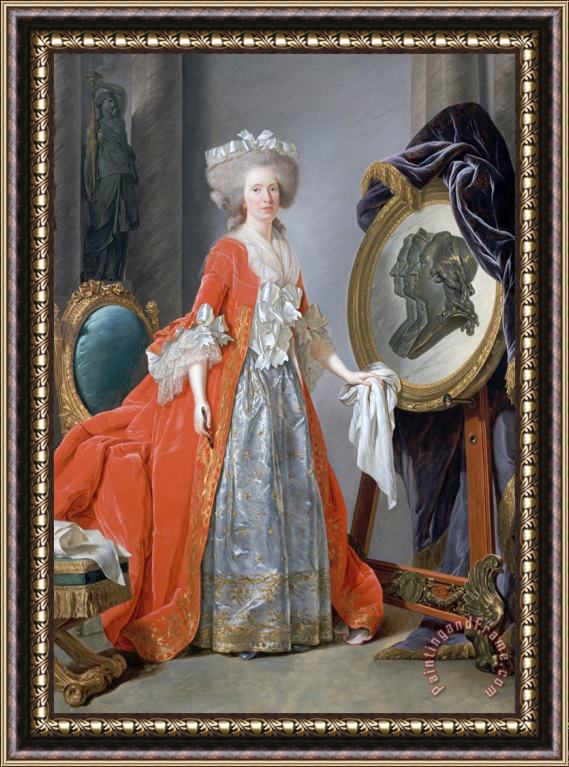 Adelaide Labille-Guiard Madame Adelaide Framed Painting