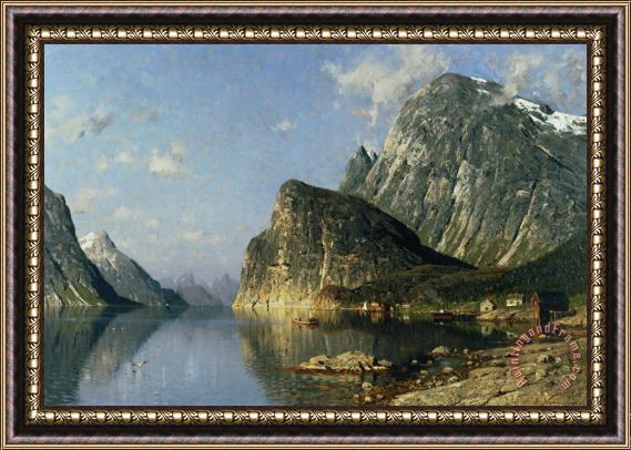 Adelsteen Normann Sogne Fjord Norway Framed Painting