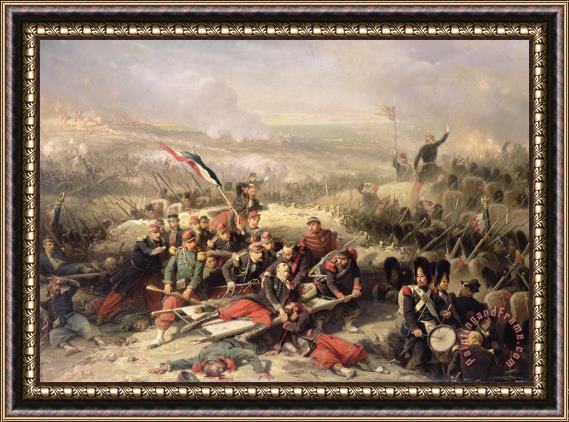 Adolphe Yvon The Taking of Malakoff Framed Painting