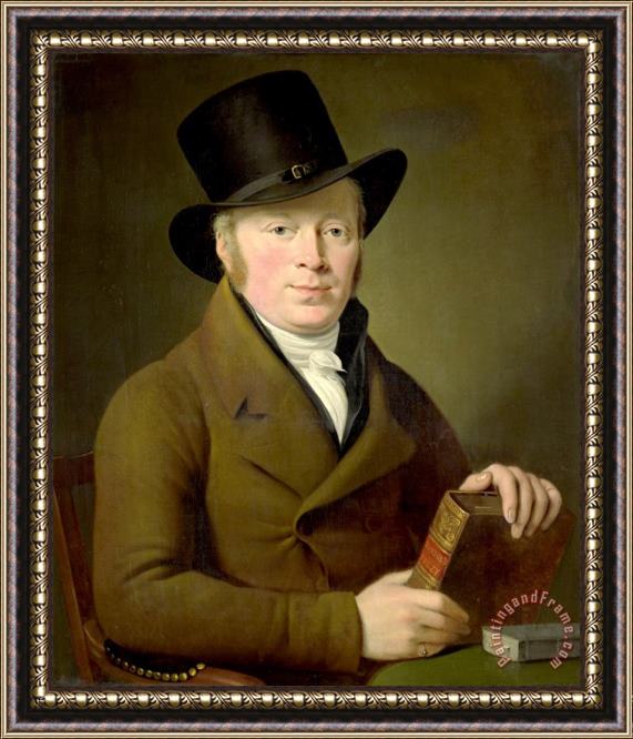 Adriaan de Lelie Portrait of The Poet Barend Klijn Barendsz Framed Print