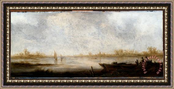 Aelbert Cuyp River Landscape Framed Print