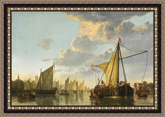 Aelbert Cuyp The Maas at Dordrecht Framed Painting
