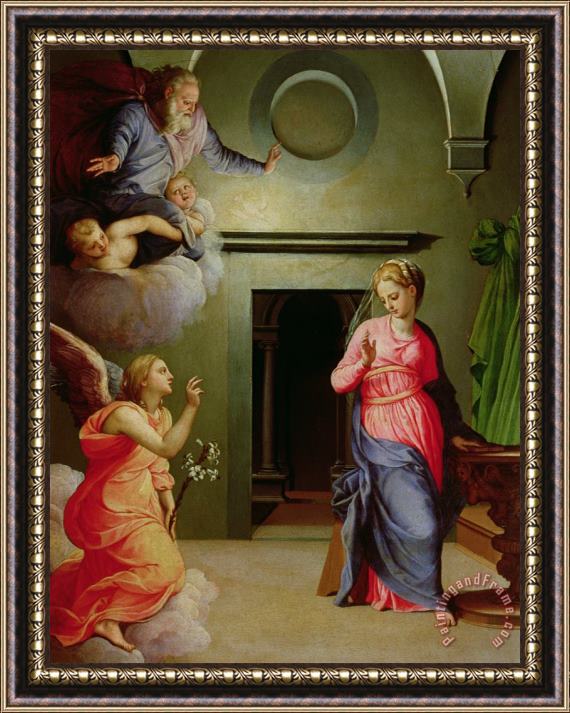 Agnolo Bronzino The Annunciation Framed Painting