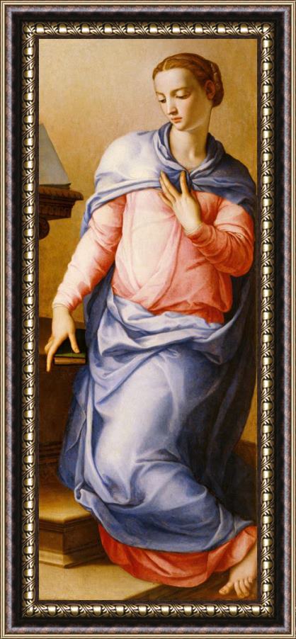 Agnolo Bronzino Virgin of The Annunciation Framed Painting