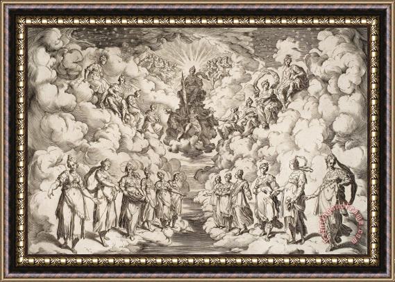 Agostino Carracci The Harmony Of The Spheres Framed Print