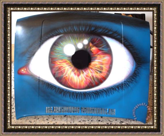 Agris Rautins Eye Framed Painting