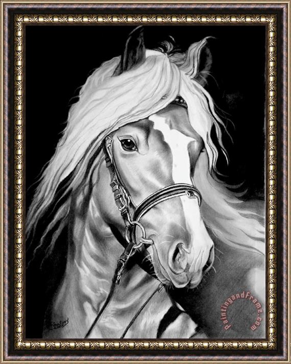 Agris Rautins Horse Framed Painting