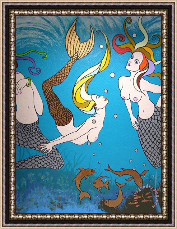 Agris Rautins Mermaids Framed Print