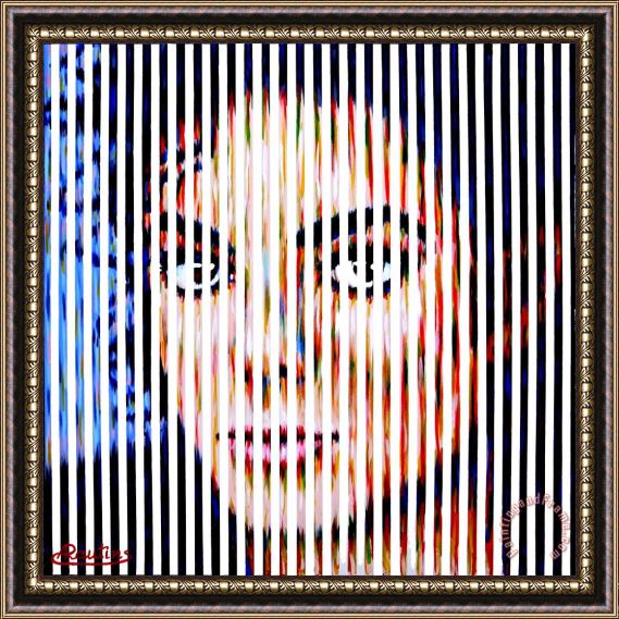 Agris Rautins Michael Jackson Framed Painting
