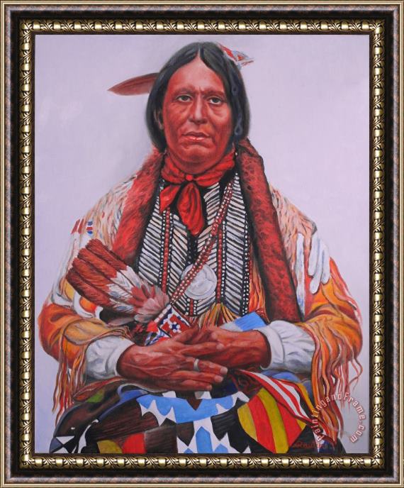 Agris Rautins Native american Framed Painting
