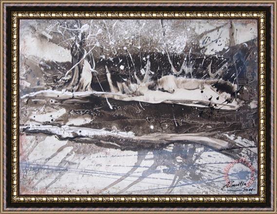 Agris Rautins Winter landscape Framed Print