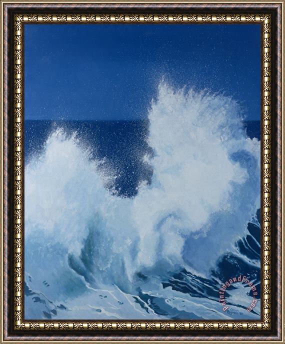 Alan Byrne Two Little Waves Breaking Framed Painting