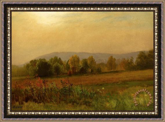 Albert Bierstadt Autumn Landscape, 1880 Framed Painting