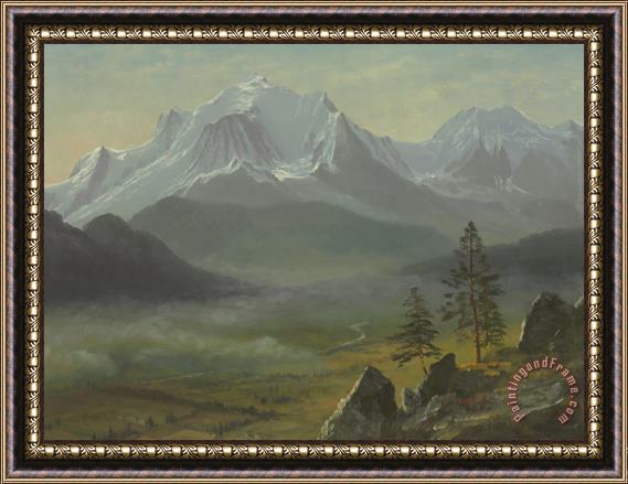 Albert Bierstadt Mont Blanc Framed Painting