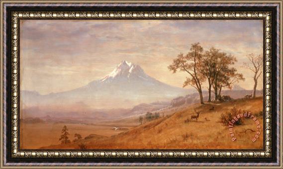 Albert Bierstadt Mount Hood Framed Print