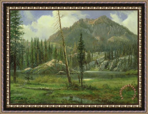 Albert Bierstadt Sierra Nevada Mountains Framed Painting
