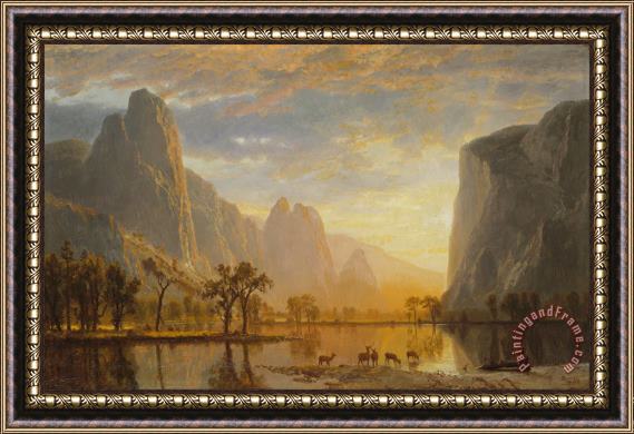 Albert Bierstadt Valley Of The Yosemite Framed Painting