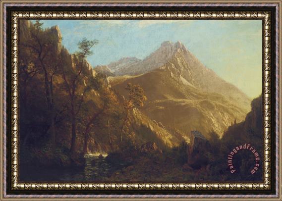 Albert Bierstadt Wasatch Mountains Framed Painting