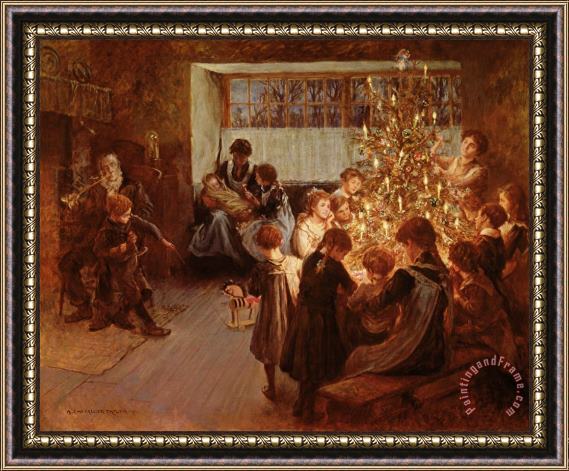Albert Chevallier Tayler The Christmas Tree Framed Print