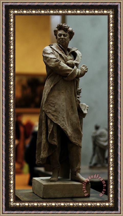 Albert Ernest Carrier Belleuse Model to a Monument to Alexandre Dumas Framed Print