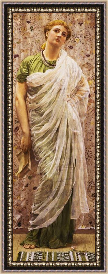 Albert Joseph Moore The End Of The Story Framed Painting
