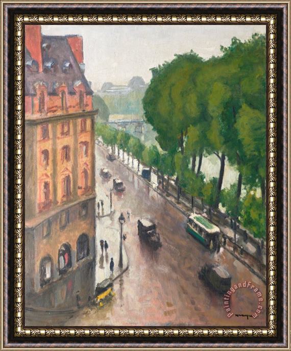 Albert Marquet Quai De Conti Sous La Pluie Framed Print