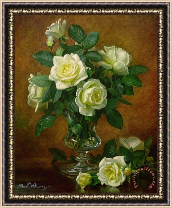 Albert Williams Yellow Roses Framed Print