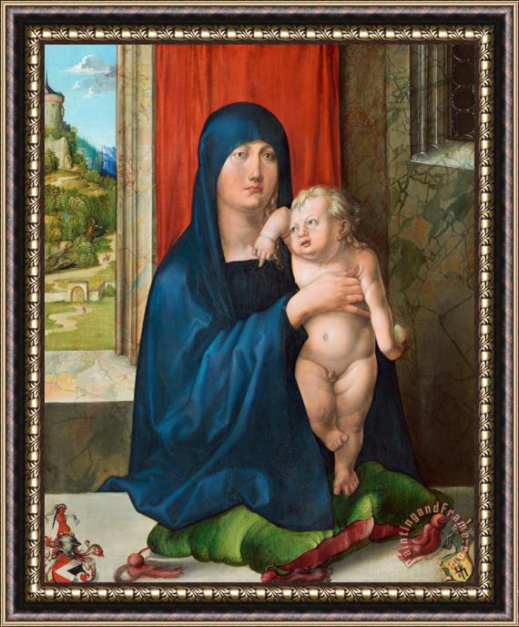 Albrecht Durer Madonna And Child (obverse) Framed Painting