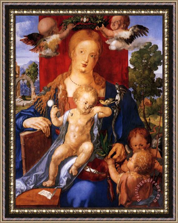Albrecht Durer Madonna with The Siskin Framed Painting