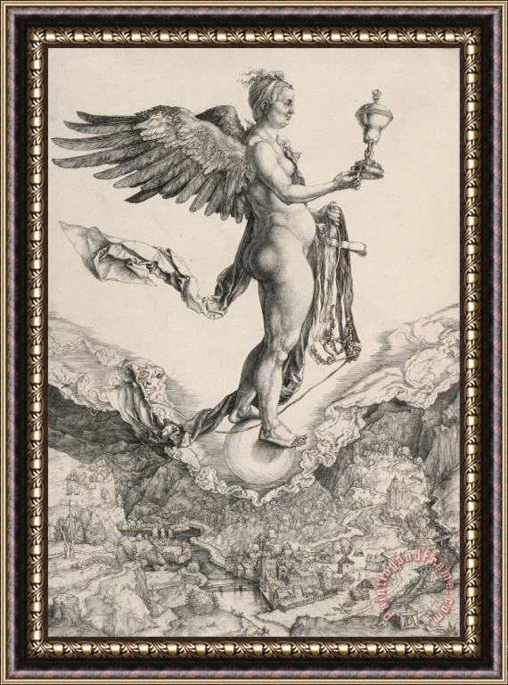 Albrecht Durer Nemesis (the Great Fortune) Framed Print