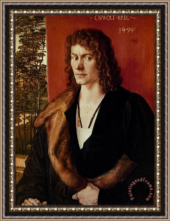 Albrecht Durer Portrait of a Man Framed Painting