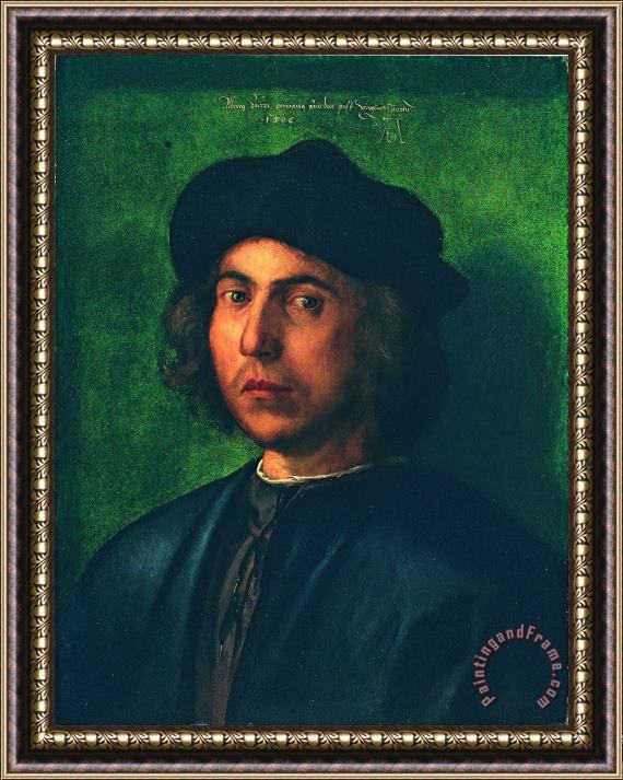 Albrecht Durer Portrait of a Young Man Framed Painting