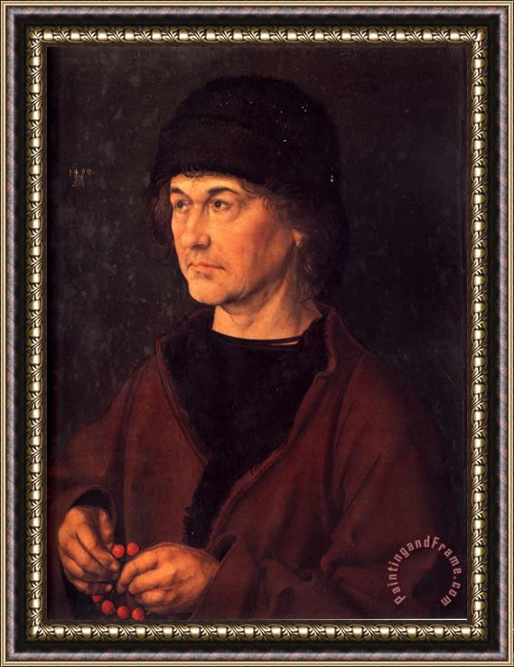 Albrecht Durer Portrait of Albrecht Dürer The Elder Framed Painting