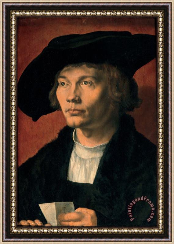 Albrecht Durer Portrait of Bernhard Von Reesen Framed Painting