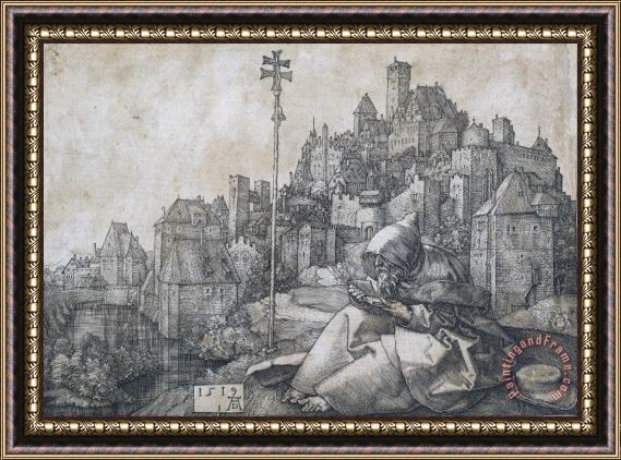 Albrecht Durer Saint Anthony Framed Print