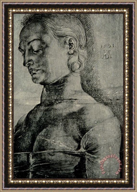 Albrecht Durer Saint Apollonia Drawing Framed Painting