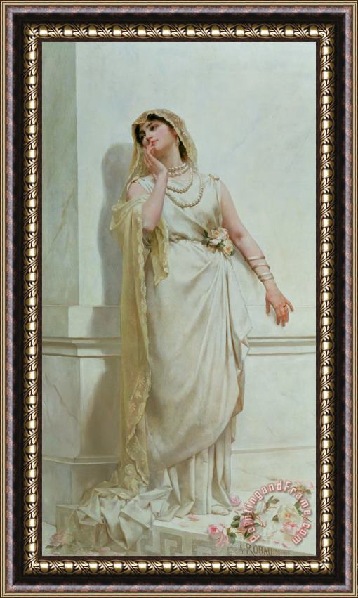 Alcide Theophile Robaudi The Young Bride Framed Painting